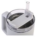 estia thermos straw tumbler 900ml pebble gray extra photo 2