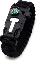 hunter paracord bracelet 23cm black photo
