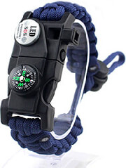 hunter paracord bracelet adjustable 235 29cm blue photo