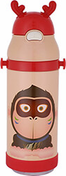 estia 01 10966 thermos paidiko me aytakia gorilla 350ml photo