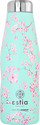 estia 01 16685 travel flask save the aegean mpoykali thermos blossom green 500ml photo