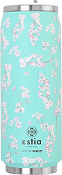 estia 01 16814 travel cup save the aegean potiri thermos me kalamaki blossom green 500ml photo