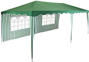 kioski gazebo set ptyssomeno me dyo plaina toixomata 3x6m 11364 photo