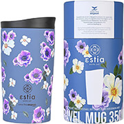 estia thermos travel mug save the aegean 350ml garden blue 01 20439