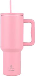 estia thermos straw tumbler xl sta 1200ml blossom rose 01 32210 photo