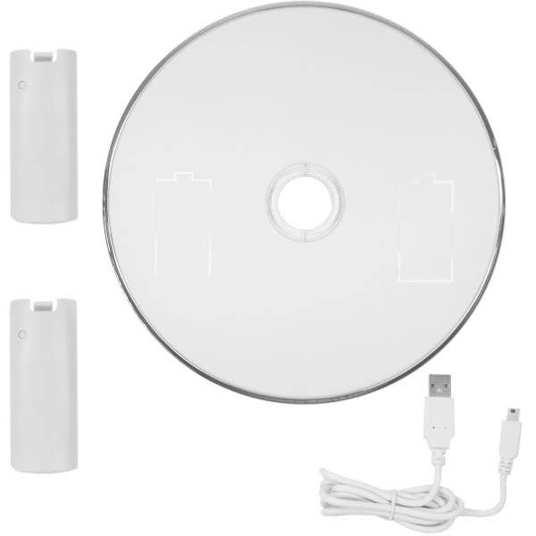 Crown Wii + Wiiu Wireless Induction Charging Dock + Dual Battery Pack