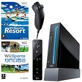 wii console wii sports sports resort black edition photo