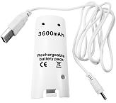 battery pack 3600mah for nintendo wii wii u controller photo