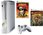 xbox 360 bundle indiana jones the original adventure kung fu panda photo
