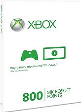 xbox live card 800 points photo