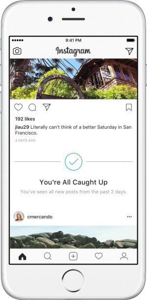 instagram you're all caught up