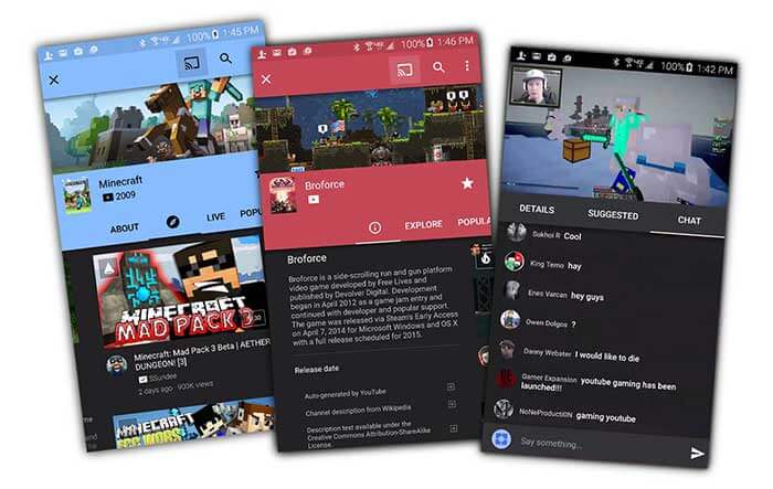 youtube gaming app