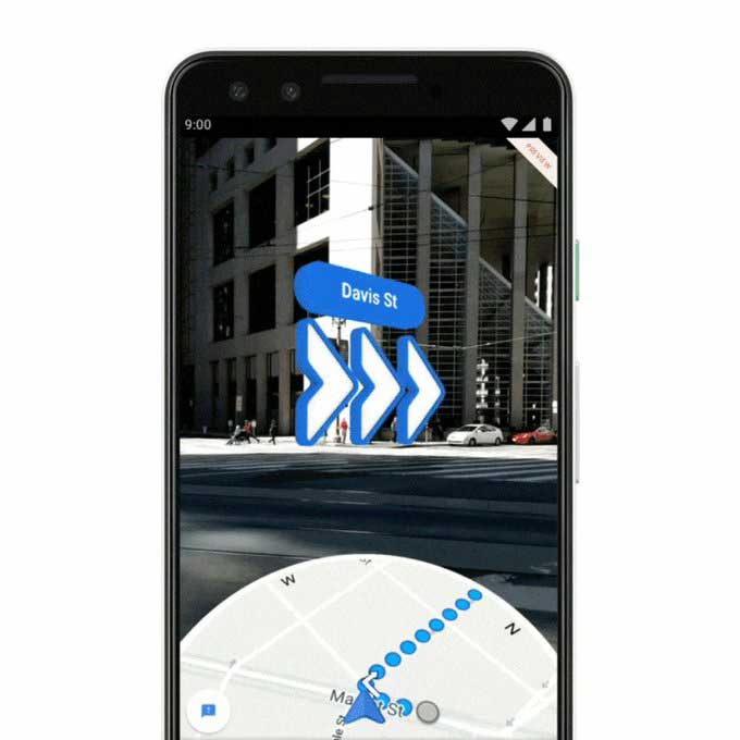 google maps ar