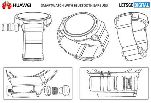 huawei smartwatch bluetooth ear pieces